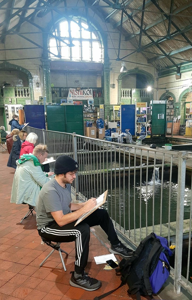 JayneLawless's tweet photo. #NorthEndSketchClub 
#ListerFisheries #SCENES https://t.co/xtG6arF9jg