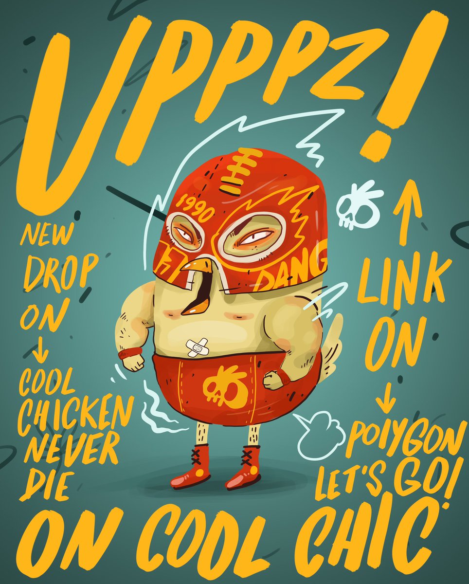 🔥NEW DROP🔥
GOOD NIGHT😴
"DANGGG!" On "cool chicken never die" 🐔polygon🐔 👇🏼👇🏼
opensea.io/assets/matic/0…

#nft #NFTartist #NFTTHAILAND #NFTCommunty #NFTcollection #nftcollectors #NFTdrop #nutkai #jipjip #digitalpainting