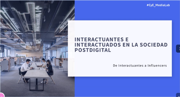 liaruizortiz's tweet photo. "Interactuantes e interactuados" o "consumidores activos y consumidores pasivos". ¿Qué término os parece más adecuado? #CyE_MediaLab https://t.co/lZP0Mrp1qy