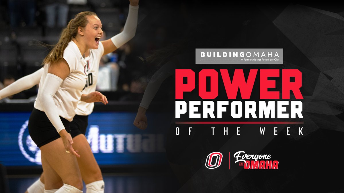 Our <a href="/BuildingOmaha/">Building Omaha</a> Power Performer of the Week is McKenna Ruch!

Ruch tallied 18 kills with a .625 hitting percentage while adding six blocks and three aces to help the Mavericks clinch the win in Denver!

#EveryoneForOmaha | #OmahaVB