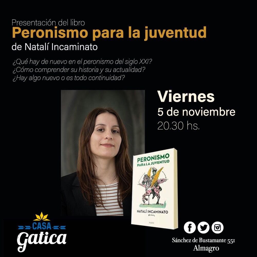 otrodiegote's tweet photo. ¿Vieron que gracias al avance de la vacunación se están reactivando las salidas y los planazos? Bueno, este viernes viene @LaInca_ a presentar su libro en @CasaGatica y están todes invitades. https://t.co/e2Nu4ZkhZa