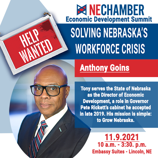 Director Goins will share information on Nebraska’s challenges &amp; strengths and a new marketing campaign to attract talent to Nebraska. ow.ly/efLP50Gq7dI