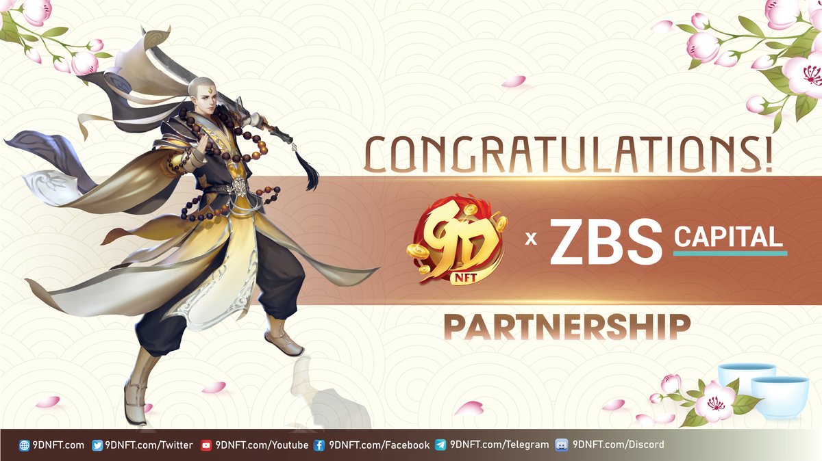 #9DNFT x <a href="/ZBScapital/">🇺🇦 ZBS Capital - StandWithUkraine 🇺🇦</a>

#ZBScapital has now become an official strategic partner of #9DNF.
With the support of ZBS Capital, 9D NFT will have more opportunities to open up new successes in the upcoming journey.

#DragonMasters #COGIVERSE #COGI #MMORPG #PlayToEarn