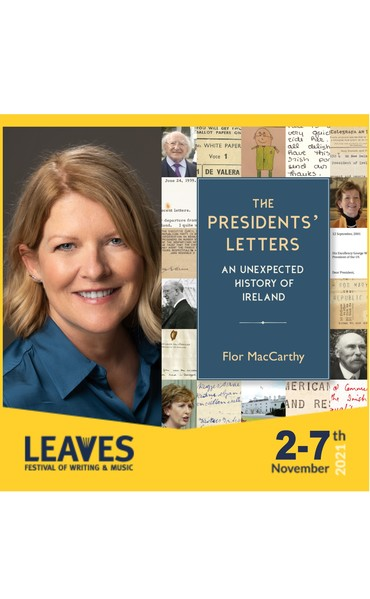PresLetters's tweet photo. This Friday 7.30pm, the @PresLetters will be in @dunamaise for the LEAVES Literary Festival @leavesfestival!🍂 
@florNEWS will be chatting to contributors Paul Rouse &amp; Terri Kearney #ThePresidentsLetters @NewIslandBooks 
#LeavesFestival2021 @clinianluain 
https://t.co/9G8xoNfniO https://t.co/mEWxEB28eC