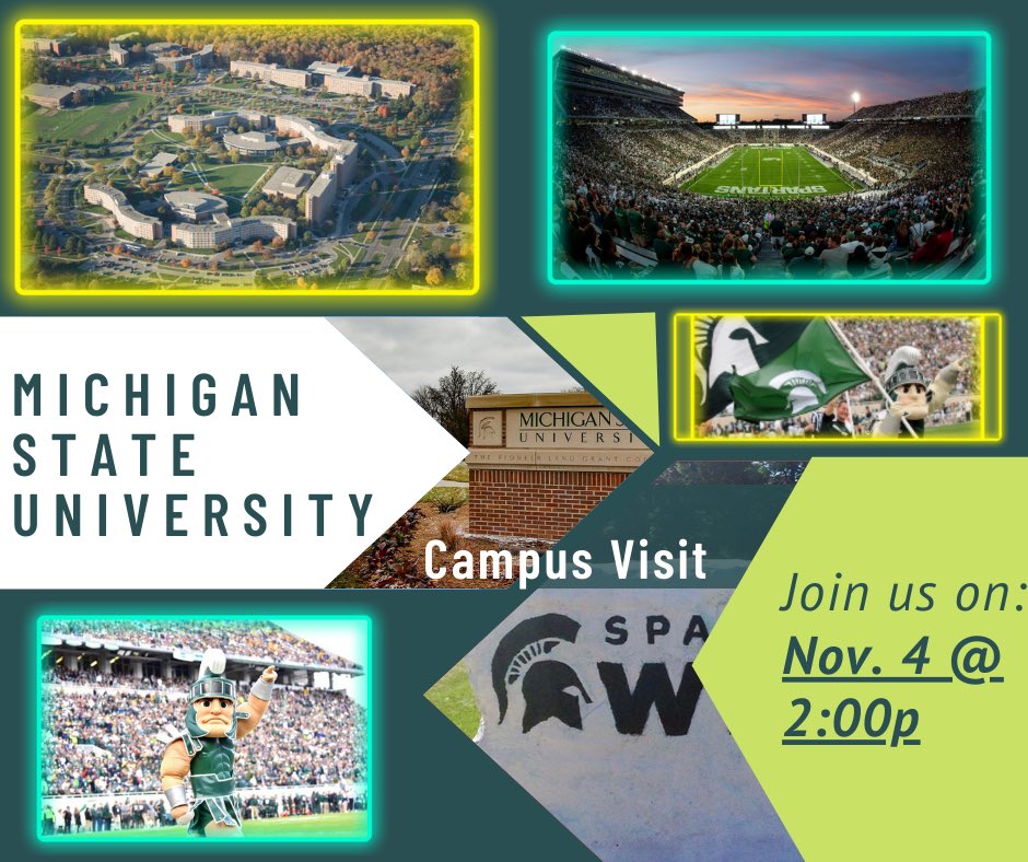 GoCenterPHS's tweet image. Join us at our Go Center on Nov. 4th @ 2:00p for a presentation from Michigan State University! ☺️