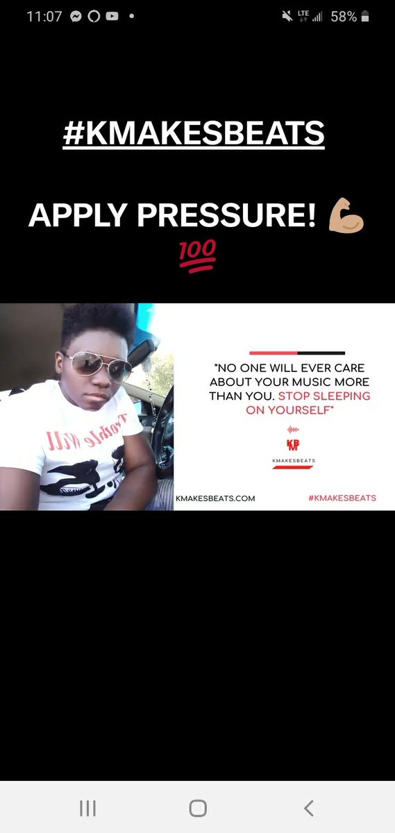 KMakesBeats's tweet photo. #Artists STOP DOUBTING YOURSELF. APPLY PRESSURE AND SHOW THE 🌎 YOU UP NEXT 💪💯

#KMAKESBEATS #KMB https://t.co/JAGEdinMVI