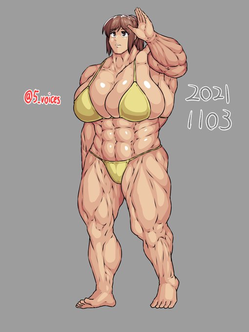 ボディビル模写。 