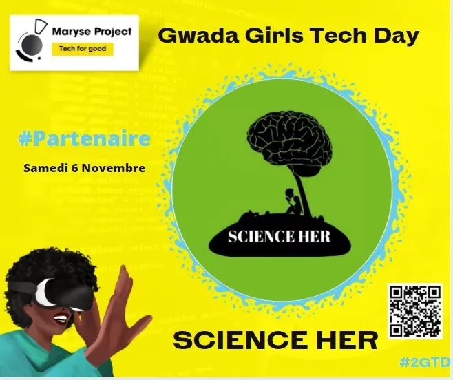 MaryseProject's tweet photo. 🎯J- 4 avant le Gwada Girls Tech Day #2GTD 🔥
La science pour toutes ? Oui ! Avec Science Her !
Cette association a pour but de mettre en lumière des femmes scientifiques de tous horizons à travers leurs parcours inspirants et de rôles modèles.
Partenaire du #2GTD ! https://t.co/vFjw2TcaWR