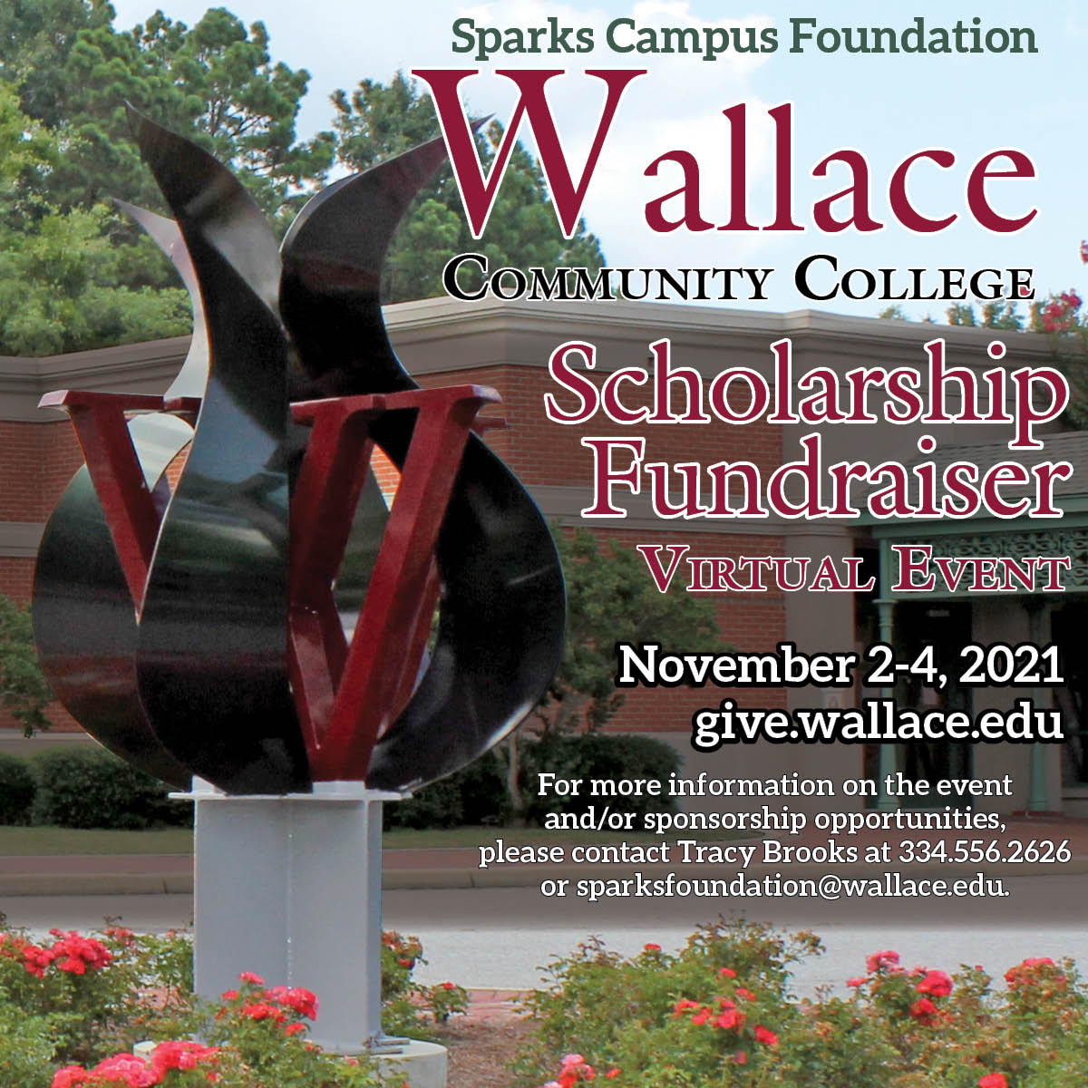 WCCFoundations's tweet photo. Letting the bidding fun begin at https://t.co/TyKoqB2q3F!
The WCC Sparks Foundation is excited to kick off the virtual scholarship fundraiser auction. NOW live for bidding until Thursday, November 4 at 8:00 p.m.
#WCCFoundations #WCCDothan #biddingforscholarships https://t.co/6yK7sXCxPt