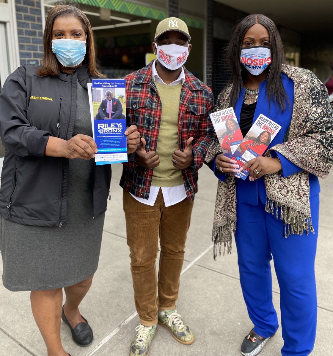 RamonCabralNY's tweet photo. Election Day today w/ @Vanessalgibson for Bronx Borough President 🙅🏽‍♂️ &amp; shoutout to @TishJames and @CMKevinCRiley for getting Co-op city pumped to come out and vote! https://t.co/5HRwG6gfSg