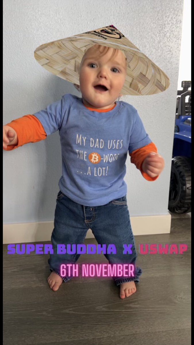 Sorry guys but I think little Baby G is taking this one 🤪😂<a href="/SuperBuddha__/">Super Buddha</a> #tron #bitcoin #littlebuddy #nft #nftcollector #NFTCommunity #crypto #blockchain #cryptocurrency #SuperBuddha