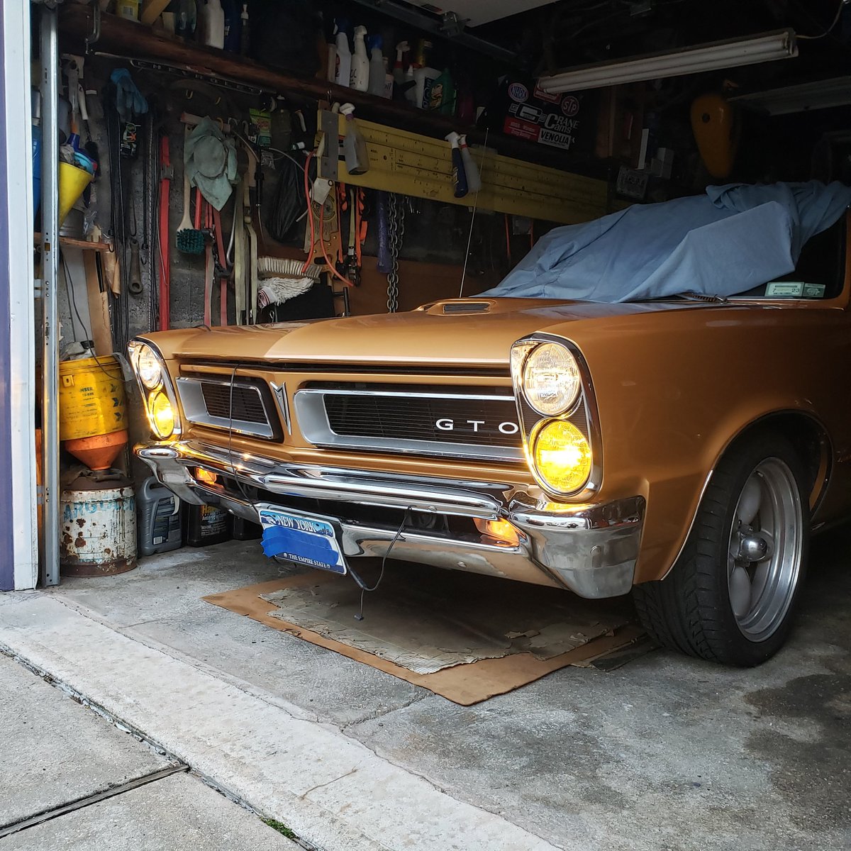 motormouthradio's tweet photo. Decided to give a little 60s vibe to our resto-mod GTO with some tinted high beams. Lamin-X tint film was chosen & it worked perfectly, check them out for your next lighting tint project.
#MotorMouthCars #projectGTO #genusautoaccessories @genus_products https://t.co/E3ZY9Tnchd