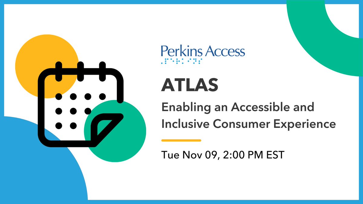 Perkins_Access's tweet photo. If you're in #healthcare and you care about #PatientAccess, you're probably attending @kyruus's #AccessATLAS event next week. Don't miss our session on creating #inclusive experiences. Learn what #DigitalAccessibility can do for you.
More info: https://t.co/rqRfeCT1mT https://t.co/8U5BPHE5iA