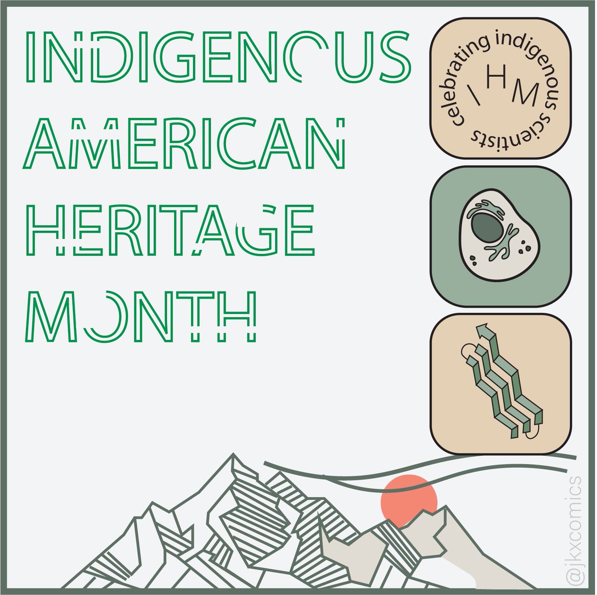 jkxcomics's tweet photo. November is here, which means it’s time to celebrate the accomplishments of Indigenous scientists! Follow along this month to learn about scientists making amazing discoveries! #ihm #nativeamerican #nativescientists #NativeAmericanHeritageMonth #IndigenousHeritage https://t.co/Dcmv0rAt4k
