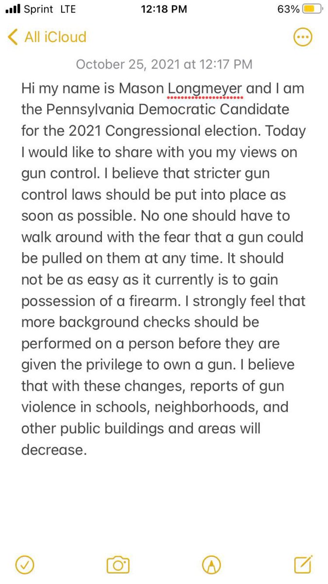 Views on gun control!