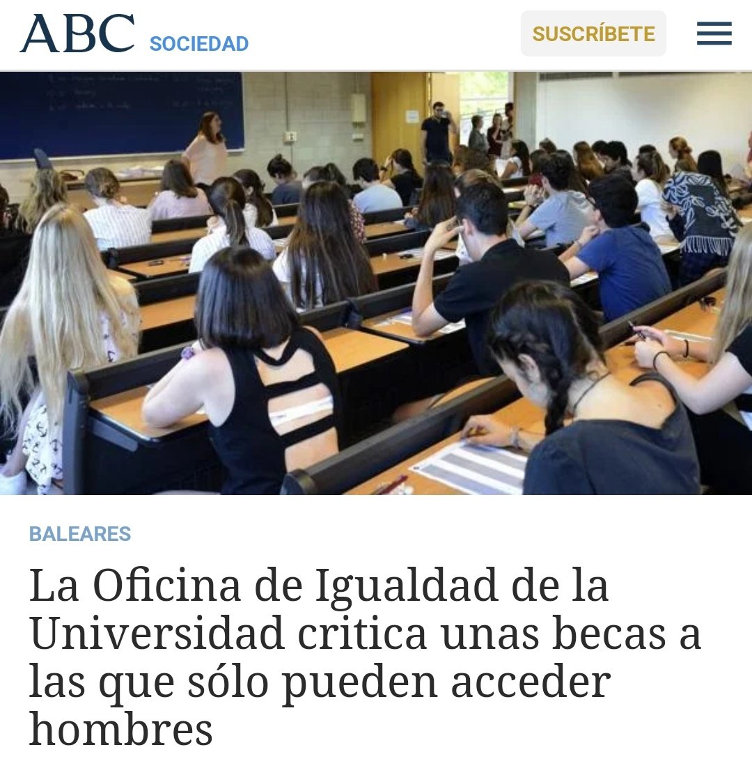 IgualdadReal4's tweet photo. Becas a las que sólo pueden acceder hombres. 

MAL ☹️

Cursos gratuitos para emprendedores donde sólo pueden acceder mujeres. 

BIEN 🙂

Y recuerda, amigo, que el feminismo es igualdad 😉 https://t.co/9OObdcBmCB