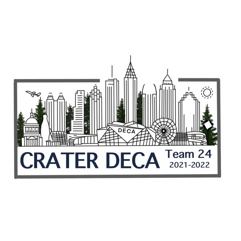 crater_deca's tweet photo. Amazing new logo work for Crater DECA's Team 24 by Rising Senior, Hannah Mathews - well done! Counting down to ATL!
@OregonDECA @OregonCTE @DECAInc @cpsd6 @Georgia_DECA https://t.co/0kGmXfMFHb