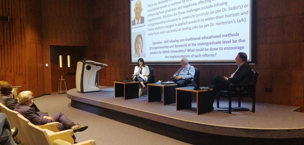 aub_mepi's tweet image. Our guest speakers are tackling HOW to bridge the gap between academia and work. Should our current ways of working be completely changed?

#curriculum #casestudy #internshipprograms #experience #academia