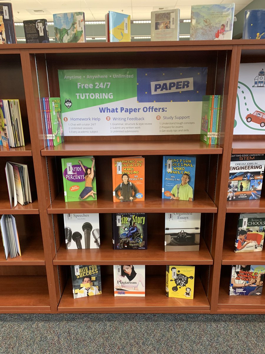 SeanTheBossXx's tweet photo. Our middle schoolers know the value of @PAPERlearning #tutor #support #learning How does your library support student learning? @CentralUSD https://t.co/myiyHUbG8G