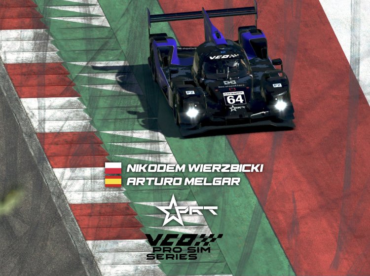 We’re fielding one LMP2 to the <a href="/vcoesports/">VCO 🕹🏎</a> PROSIM Series which starts tonight at 20:00 CET! 🤩
Goodluck to our two drivers  <a href="/ArturoMelgarSim/">ArturoMelgar</a> &amp; <a href="/NikoWierzbicki/">Nikodem Wierzbicki</a> 👏 

Stream 👉 twitch.tv/vcoesports