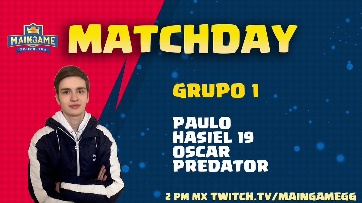 #MAINGAMELEAGUE
🔴¡MATCHDAY!🔴

Damos inicio a la liga individual 🔥

Acompañanos junto a 
<a href="/TiareTenorio/">🦋</a> quien le dara emcion a la partidas

2pm MX

twitch.tv/maingamegg