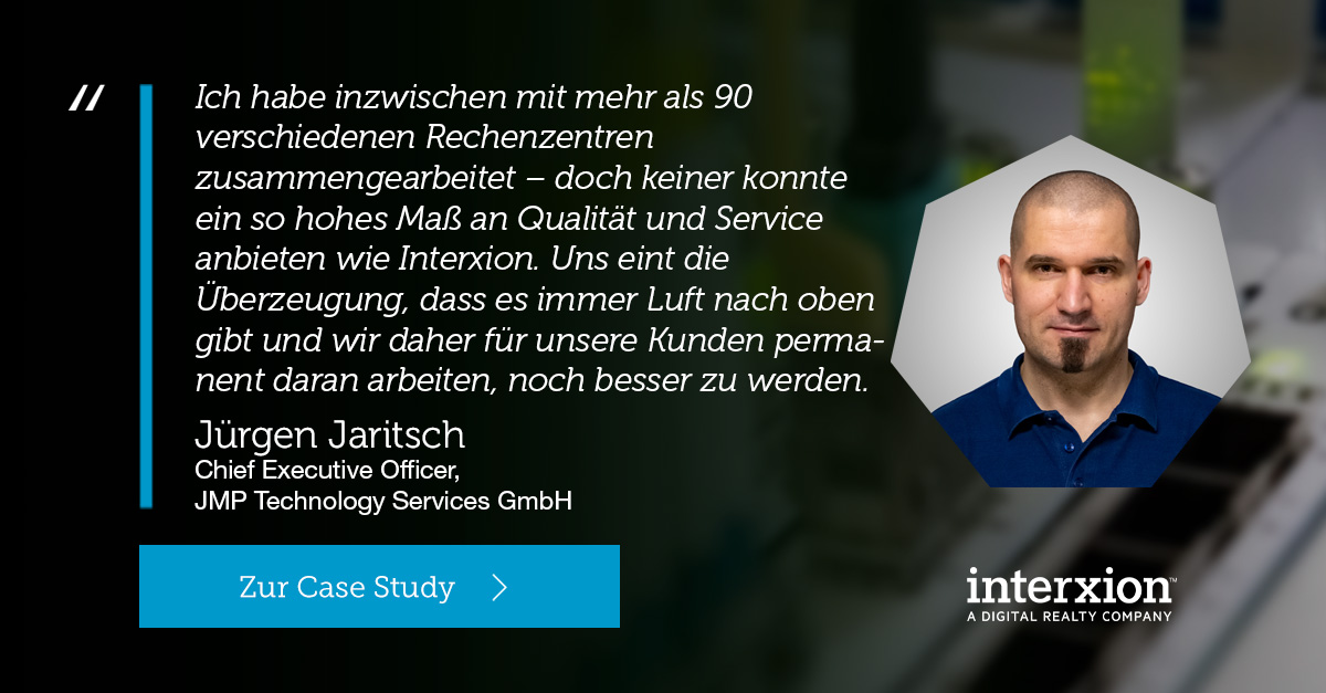 digitalrealtyAT's tweet photo. Einer der Vorteile, mit Interxion zusammenzuarbeiten, ist es, Ländergrenzen überwinden zu können: @JMP_AS61423  und AAA Sales &amp; Management GmbH bauen gemeinsam mit uns ihr Infrastrukturangebot in der D-A-CH-Region aus. https://t.co/a50G8g1h3U
 #connectivity #colocation https://t.co/3Nlwdvc6ik