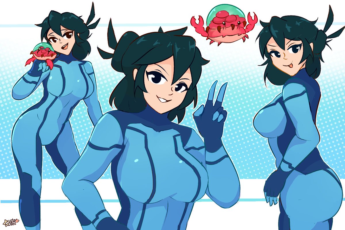 c_starlett's tweet photo. Zero Suit Lucia https://t.co/r2firxlQq3
