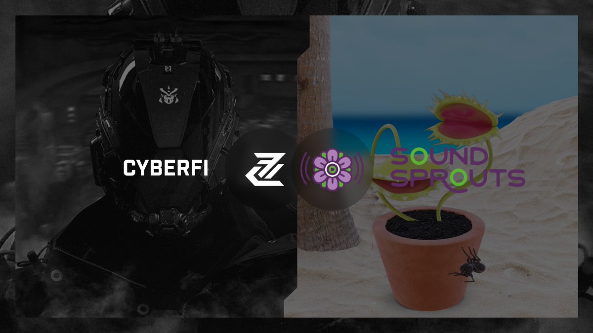 SoundSproutsNFT's tweet photo. HEY SPROUTS! 🌱We are very excited to announce our collab with @cyberfi_tech. One of our favorite DeFi protocols. To celebrate we will be giving away 5 NFTs!! You must follow @SoundSproutsNFT and @cyberfi_tech. ❤️Like and 🔁RT to participate. Let's GO!🥳🥳🎉🎁 https://t.co/TJXUbgtA1I