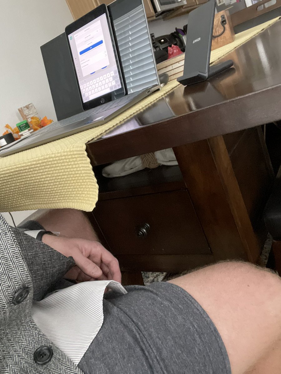 redmiller84's tweet photo. You know sometimes you gotta show a little skin to get the job….#zoominterviews https://t.co/iGaVTIf9tS