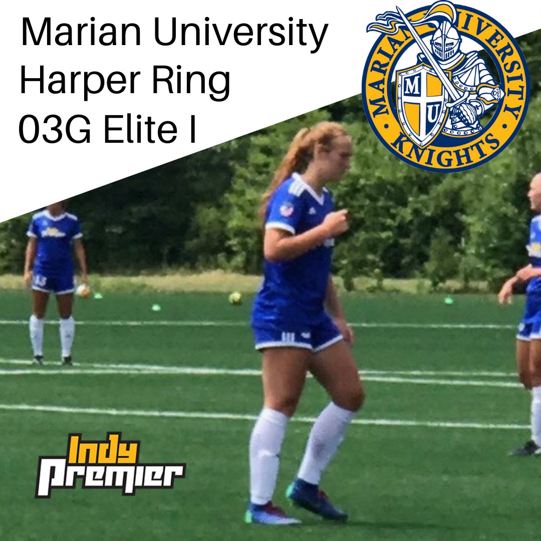 IndyPremierSC's tweet photo. Congratulations @harper_ring22 for verbally committing to Marian University, this will be her 2nd year with Indy Premier, she spent 10 years at Westside United Soccer Club.

Thank you @marianwsoc

#findyourfit #premierandproud #knighttimeistherighttime https://t.co/PWp89Nwg2L