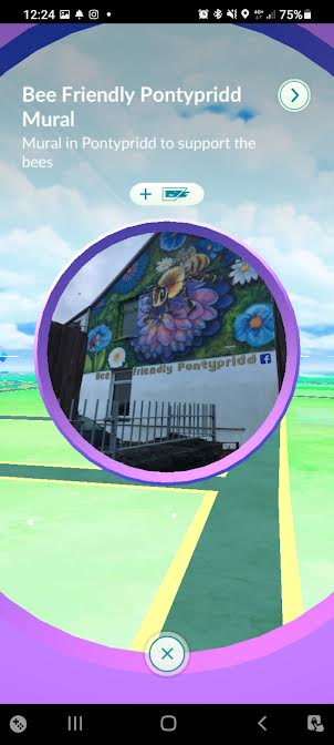It happened!! Someone's just informed me my Bee Friendly Mural has become a PokéStop!! 🤣