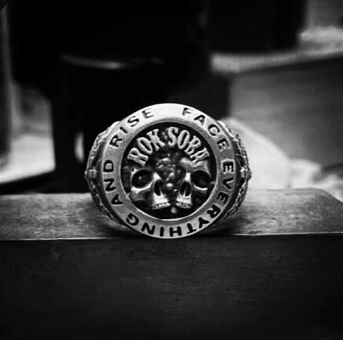 THE ROK SOBA ‘RENEGADE’ STERLING SILVER RING IS COMING SOON! 🏴‍☠️
.
Register your interest NOW at roksoba.rocks to receive a 10% DISCOUNT on release.

Pay only £117 (RRP £130) with Free Worldwide Shipping.

Crafted by the talented C.L.Greye