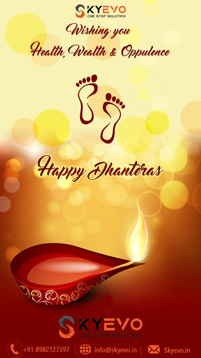 Skyevo10's tweet photo. #HappyDhanteras #happydhanteras2021 #FestivalOfLights #skyevo https://t.co/G5bObnw1DO