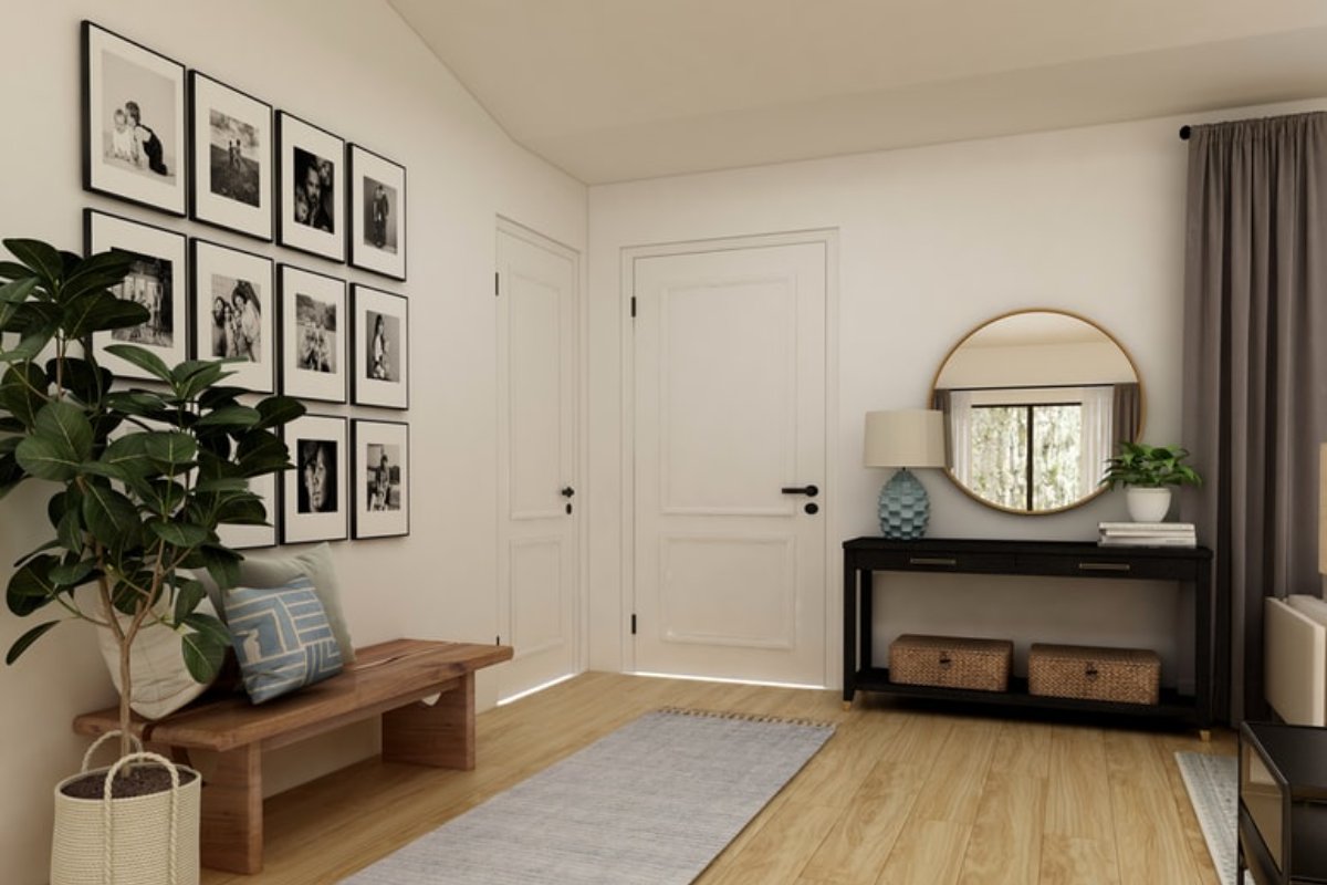 TeamCowling's tweet photo. A beautiful entryway can capture a potential buyer's attention as soon as they step through the door. Small touches such as faux plants, mirrors, or framed artwork can quickly elevate this often overlooked space. https://t.co/ezpLspDwmU
