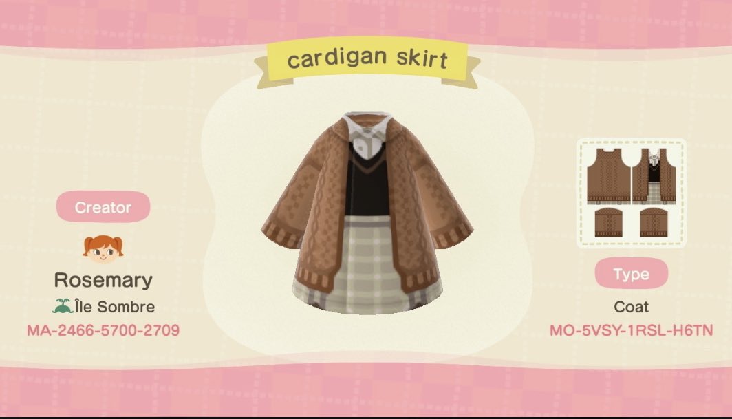 gamingwithjuli's tweet photo. A thread of codes I’ve saved for my rep to wear this winter/autumn💭

#AnimalCrossingDesigns #AnimalCrossingNewHorizions https://t.co/5lLx95OAuv