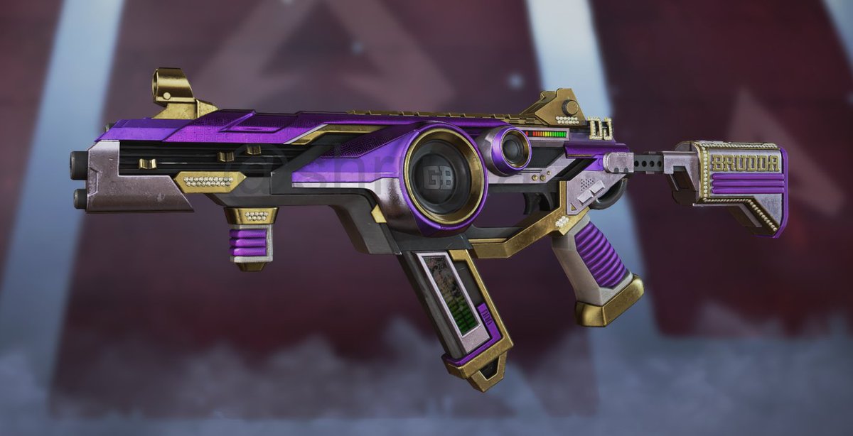 shrugtal's tweet photo. New Market skins for next week's sale: "Booming System" Gibby with Beat Dropper R99 https://t.co/kQkov18lI9