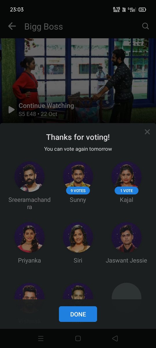 rajaRAMsss's tweet photo. #biggbosstelugu5 my voting done 👍 https://t.co/kKceWj62jC