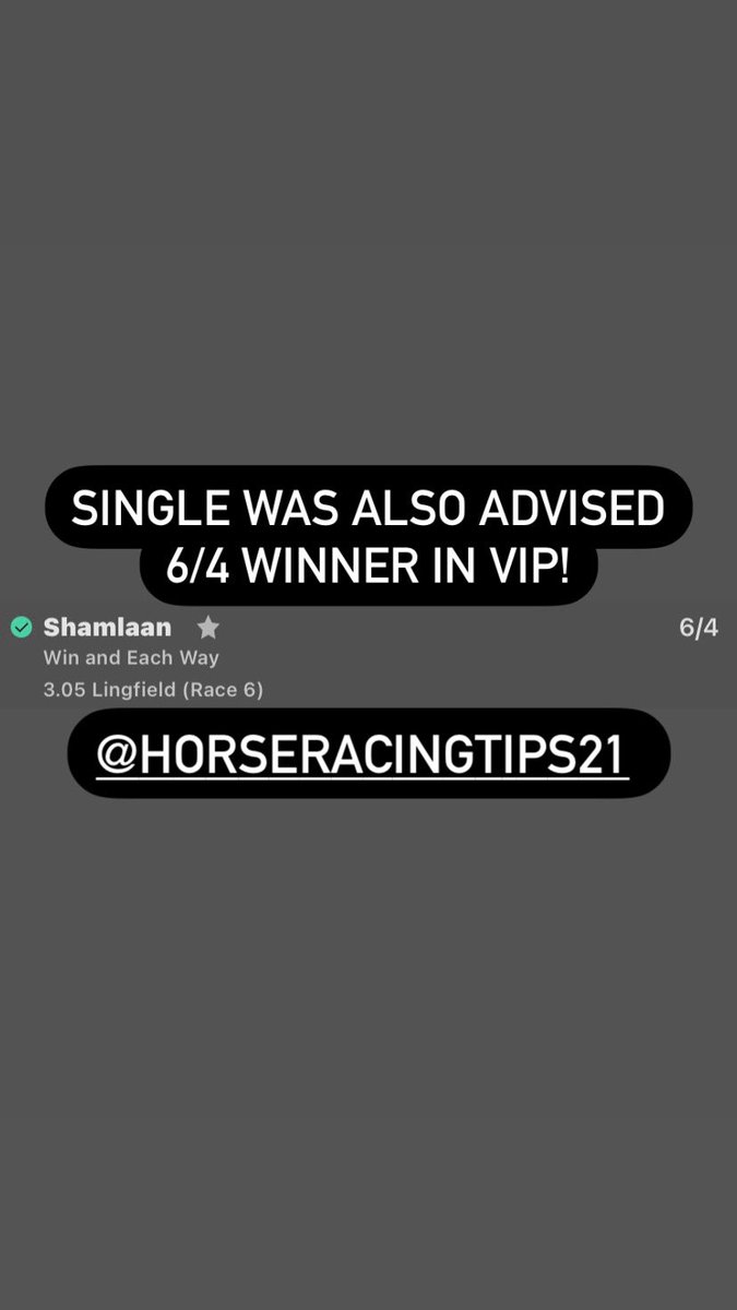 Tips_Nation_21's tweet photo. Another profit day in VIP✅

Join here

https://t.co/D2gFfYGky7 https://t.co/MMeLdwvNFp