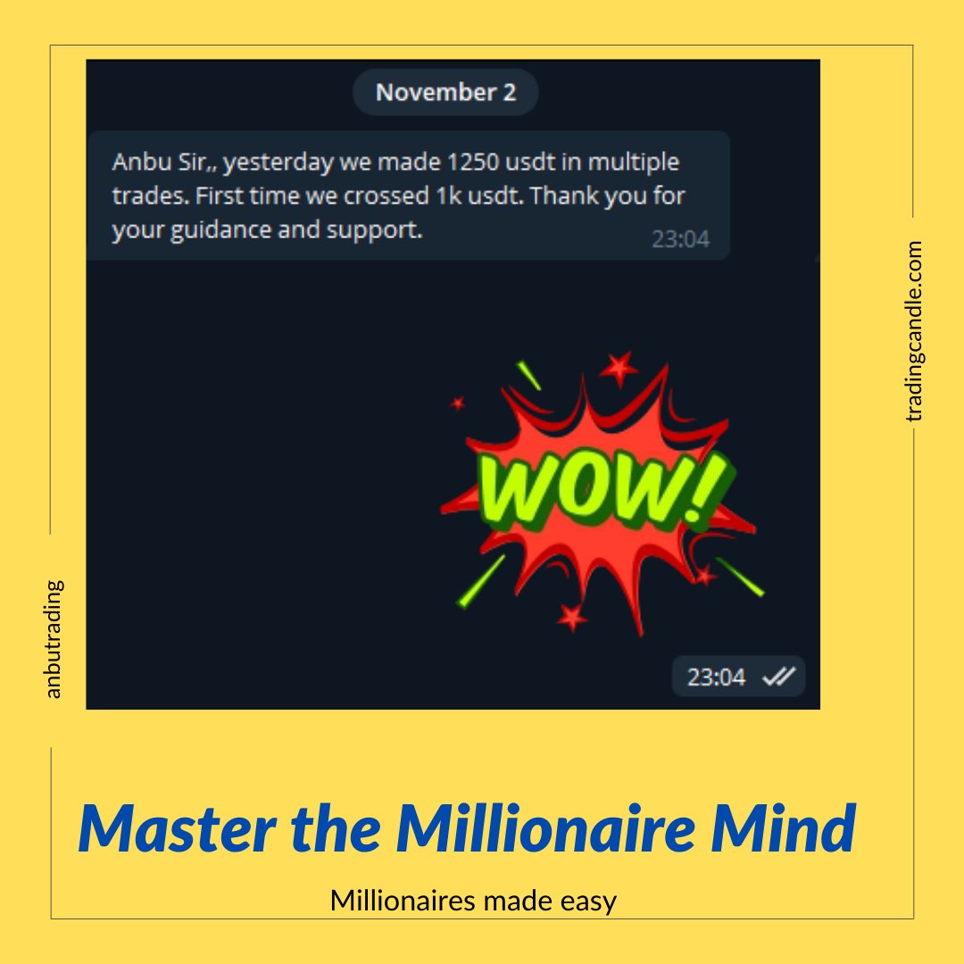 anbu's tweet image. Mastering to make your daily average crossing 1000 points!

t.me/AnbuTrading

 #tradingcandle #visualtrading #anbutrading #cryptomillionaires