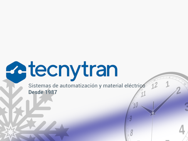 tecnytran's tweet photo. 📝 Siguiendo las recomendaciones para el ahorro #energético nos adaptamos al cambio de hora y al horario de invierno, por ello a partir de hoy nuestro horario de cierre será a las 18:30h de lunes a viernes. ❄💡

🕐 El nuevo horario será de 8:30 a 14:00 h y de 15:30 a 18:30 h. 🕐 https://t.co/HQjRq1kFcV
