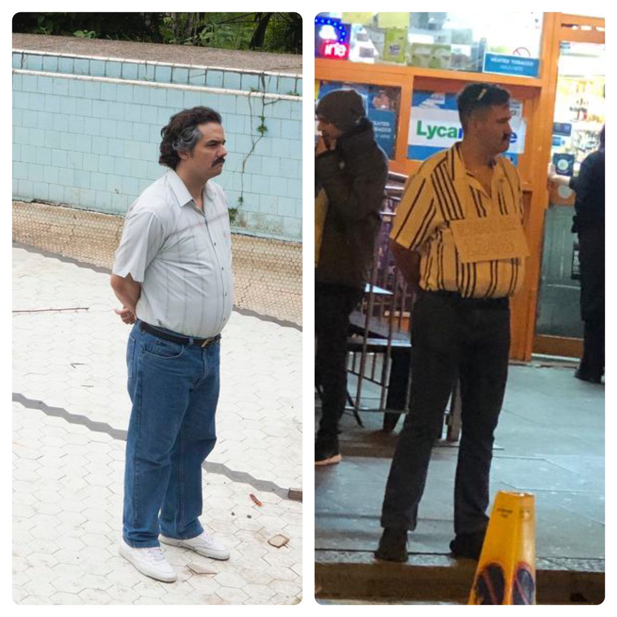 open_up_wide's tweet photo. I don’t think people appreciated how badly I wanted to look like @NarcosNetflix Pablo #halloween2021 @WagnerMouraReal https://t.co/ys3inXv3oG