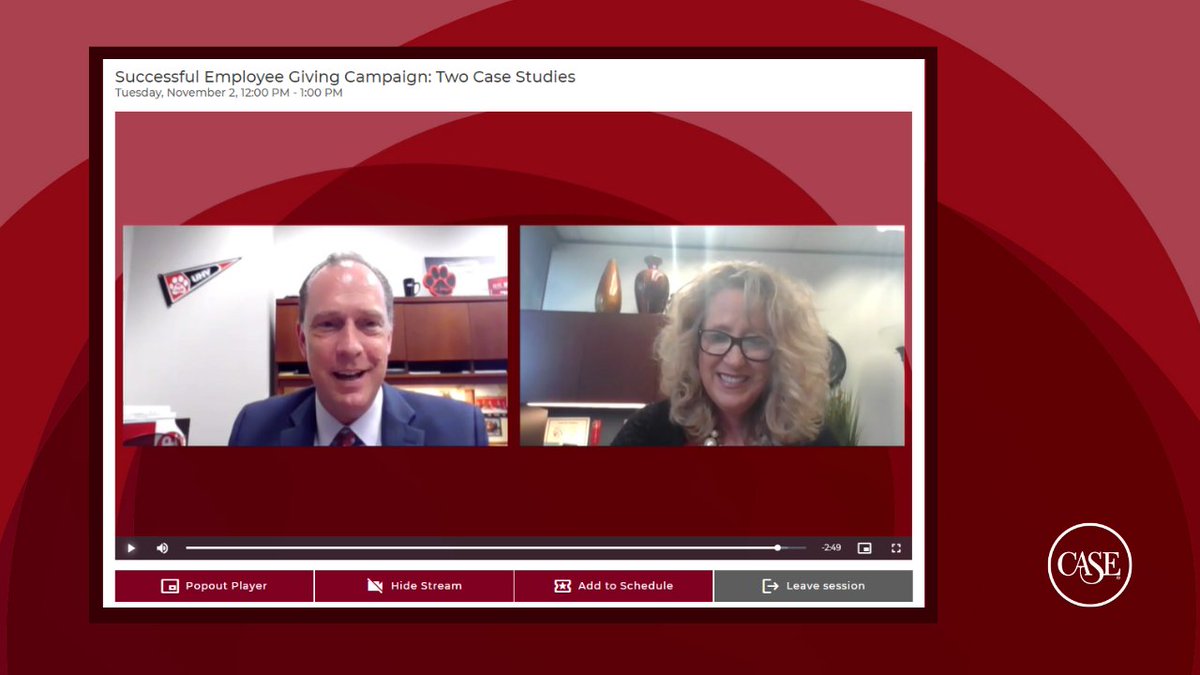 CASEAdvance's tweet image. Our Community College Advancement Seminar Series is underway online! Tweet your takeaways with #CASEcc.

Thanks to @jpisors &amp;amp; @FoundationLSC&apos;s Susan Summers for kicking today off with their session on employee giving.