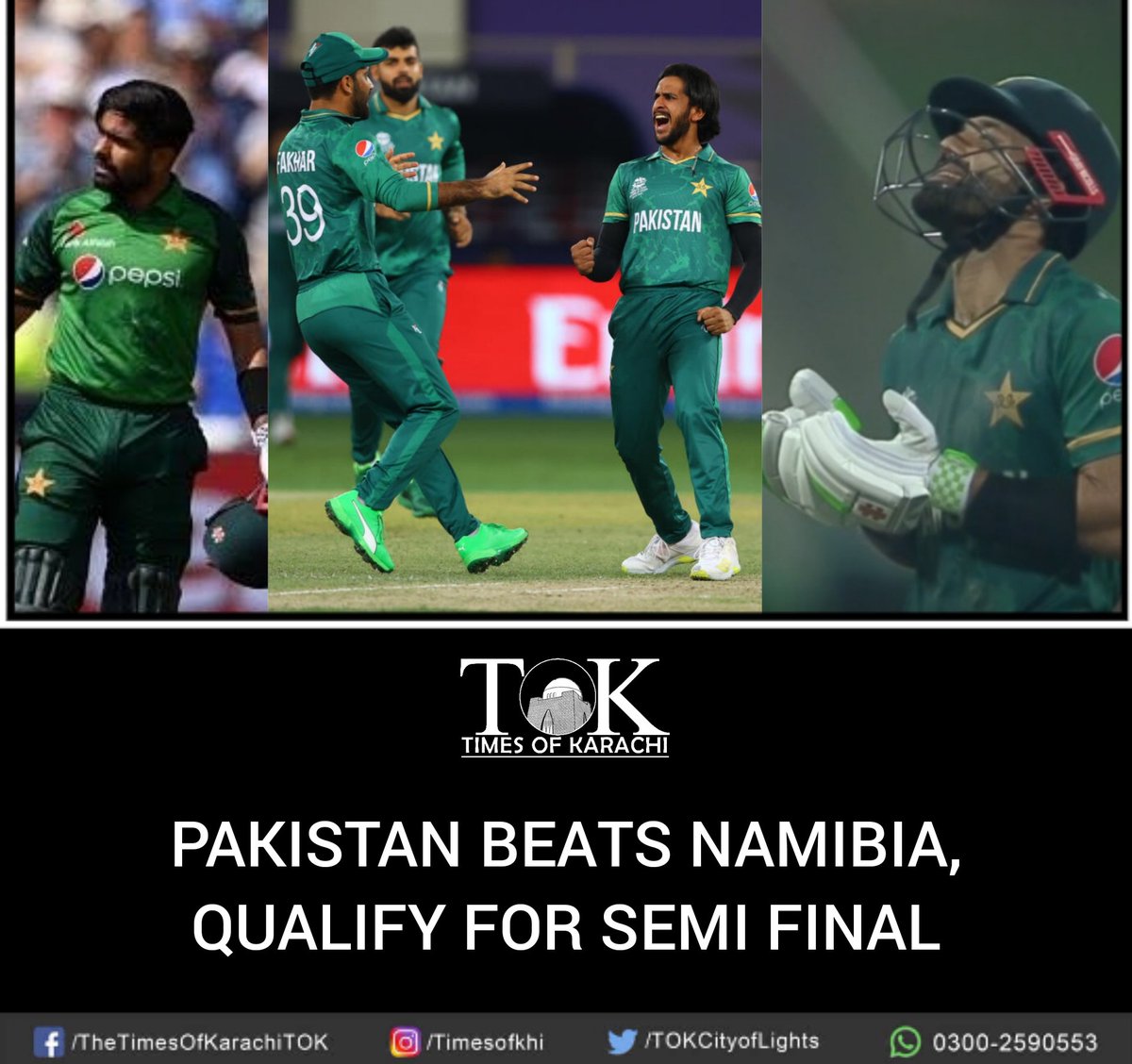 TOKCityOfLights's tweet photo. Congratulations #Pakistan, You beauty ❤
#PakvNamibia https://t.co/4Sg8nQG0Ya