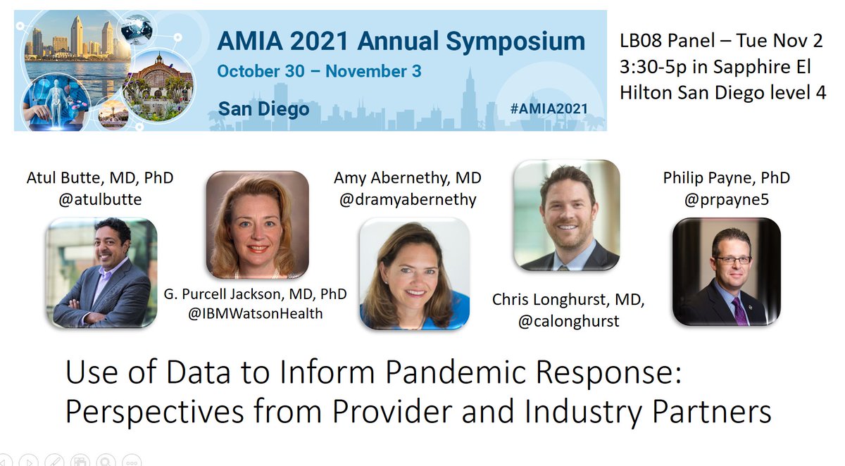 Join us THIS AFTERNOON for an amazing #AMIA2021 panel!