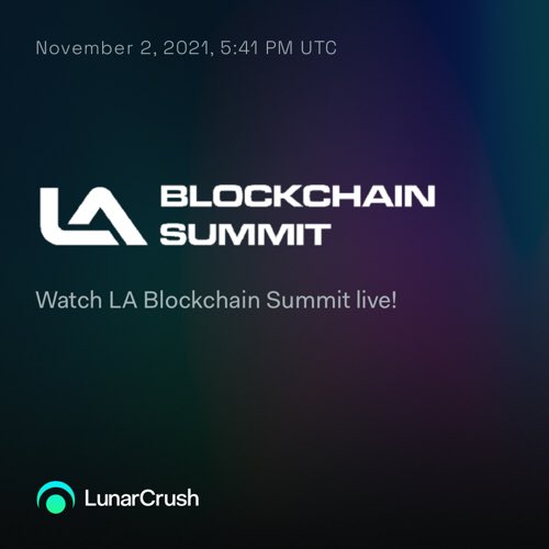 JabiStultitia's tweet photo. Watch LA Blockchain Summit live on https://t.co/8wVzXAGEUw.

https://t.co/3Fe9vLoUo7 https://t.co/gxE1uAPIvI