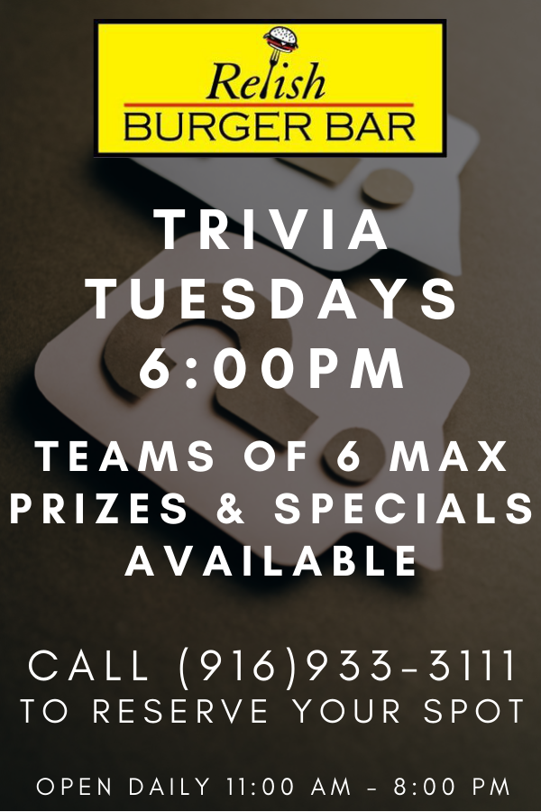 relishburgeredh's tweet photo. It's Trivia Tuesday! See you soon!

#ElDorado | #RelishBurgerBar https://t.co/2FRtbgR1pD