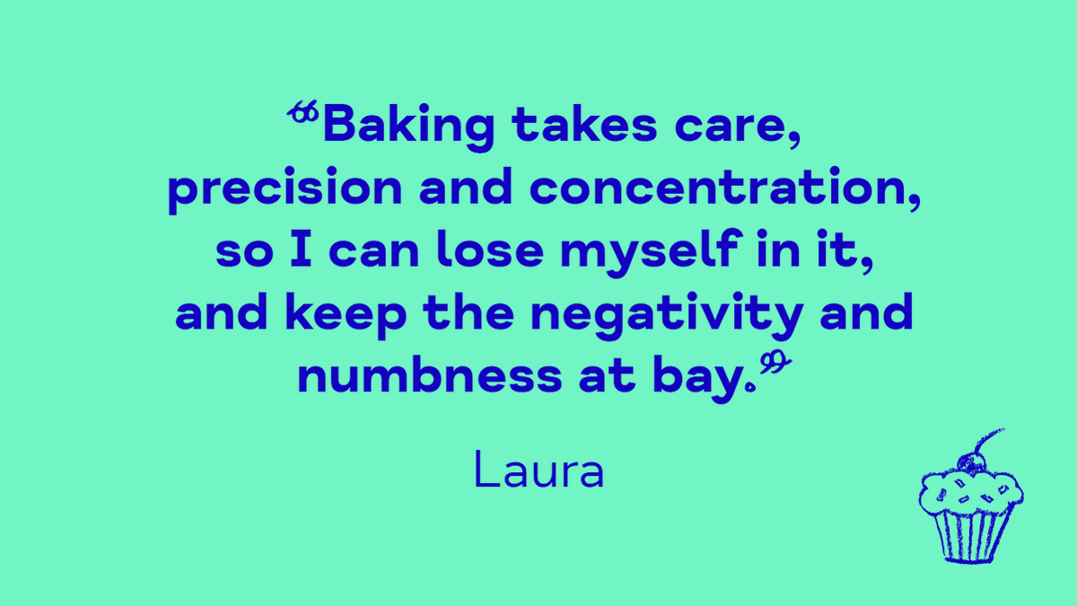 MindCharity's tweet photo. Hobbies are important as they give us time and space away from our day-to-day life.

Baking, painting, knitting, whatever we enjoy - it doesn't have to be perfect. 🍰

Just enjoyable.

Read more about relaxation and #MentalHealth > https://t.co/ZVgl4g9sa8

#GBBO (2/2) https://t.co/EgaI7JUPq9