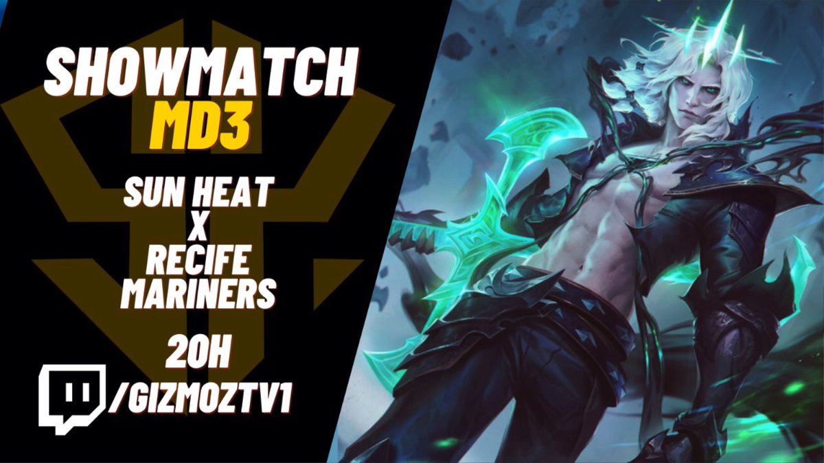 SunHeatGG's tweet image. alguém com saudades do nosso time de lolzinho? 🤔

ENTÃO SE PREPARE QUE HOJE TEM SHOWMATCH VS RECIFE MARINERS! 

⏰ 20h
📺 twitch.tv/gizmoztv1