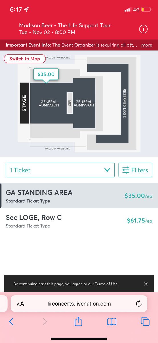 mebnewsitaly's tweet photo. Here some details for tonight! The show is ALMOST sold out, there are some tickets available! If you need help buying them, we’re here!🥰 #LSTAtlanta #LSTOrlando @madisonbeer @MaggieLindemann @audriix_ https://t.co/eqxfXIcAqv