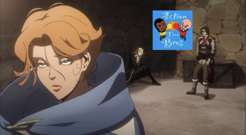 MatthewlewisP's tweet photo. Action Toon Bros are back with the first half is Season 2 of the Netflix Castlevania! 

Lots of new characters, lot’s of new plot threads, and lots of in-depth discussion, available over on the Matthew Lewis Podcasts YouTube, and soon on Patreon!
#Castlevania #ActionToonBros https://t.co/lBgabA3mYu